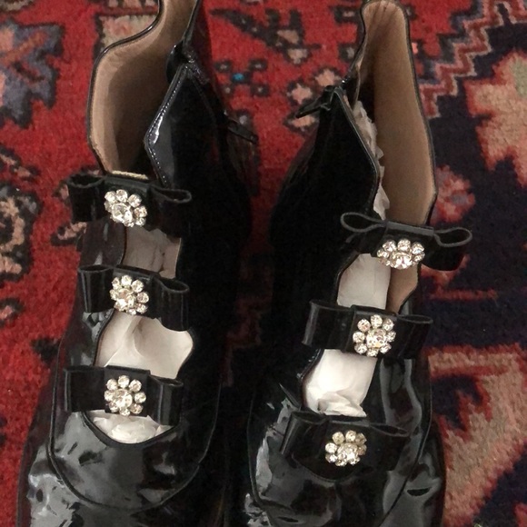Chloe rhinestone patent leather ankle booties - Picture 10 of 10